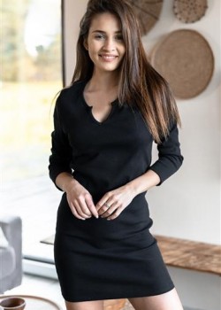 Дамска нощница в черен цвят She Дамска нощница в черен цвят She