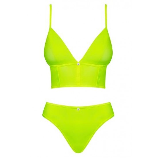 Секси комплект в жълто-зелен неон Neonia Секси комплект в жълто-зелен неон Neonia