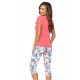 Дамска пижама в цвят корал Mila Дамска пижама в цвят корал Mila