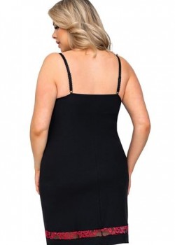 Макси нощница с тънки презрамки в черен цвят Alexia Макси нощница с тънки презрамки в черен цвят Alexia