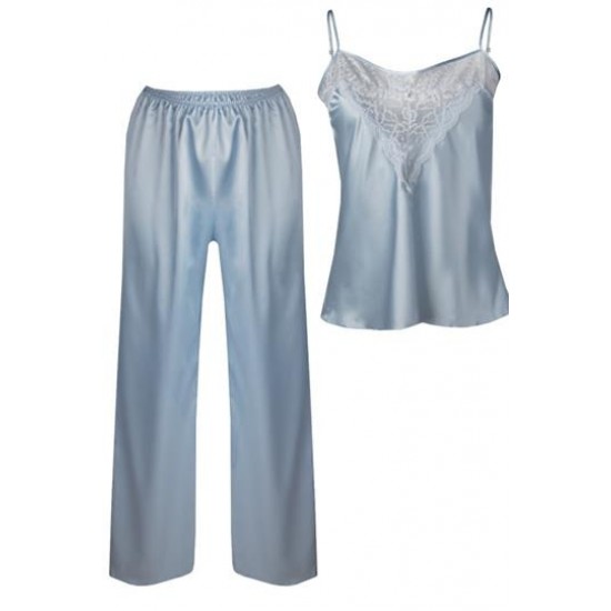 Сатенена дамска пижама в син цвят Melanie Сатенена дамска пижама в син цвят Melanie