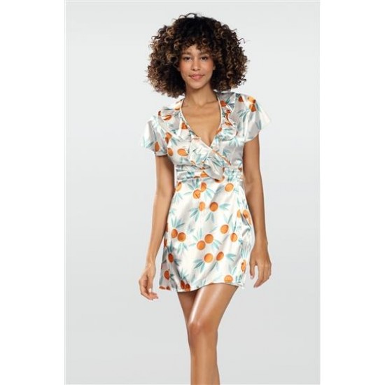 Къс сатенен халат Andrea Къс сатенен халат Andrea