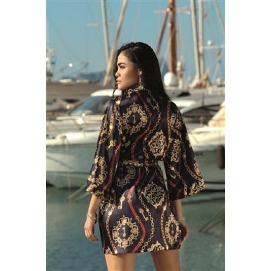 Сатенен дамски халат P01 Сатенен дамски халат P01