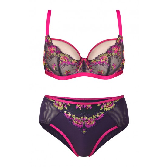 Сутиен с меки чашки във виолетово 19085 