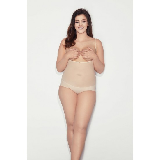 Моделиращо боди в бежов цвят GLAM