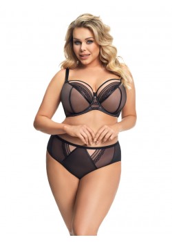 Бразилиани с дантела в черен цвят MARTYNIKA K673