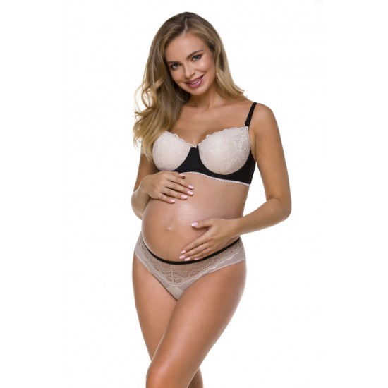 Сутиен за кърмачки в черно и бежово 3116 Сутиен за кърмачки в черно и бежово 3116