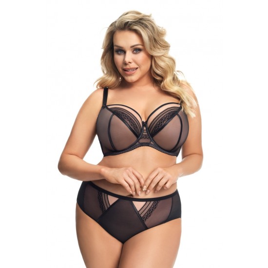 Макси сутиен с полуподплатени чашки в черен цвят MARTYNIKA K671 Макси сутиен с полуподплатени чашки в черен цвят MARTYNIKA K671