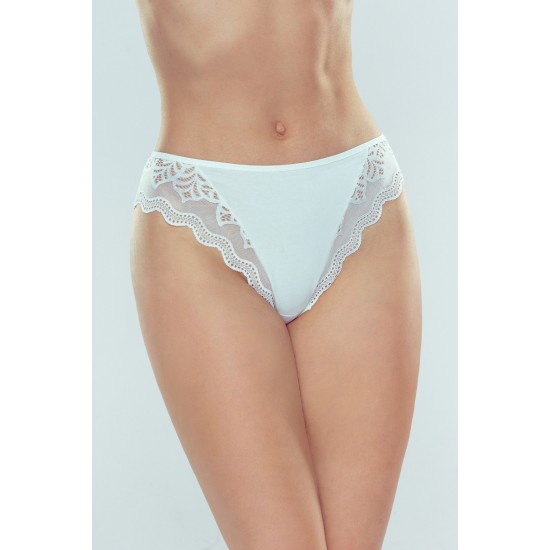 Дамски бикини с дантела в бял цвят VALENCJA