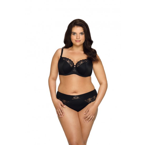 Подплатен сутиен за голям бюст в черен цвят 1921 