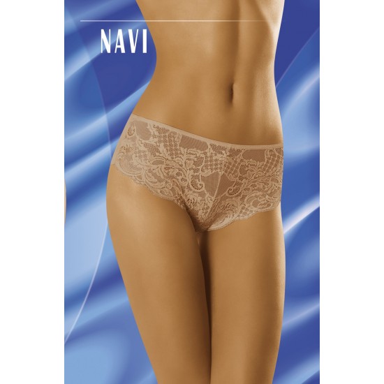 Дантелени бикини в бежов цвят NAVI
