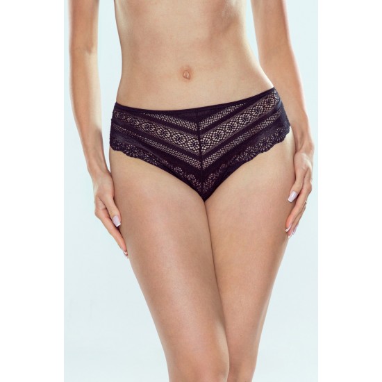 Бразилиана с дантела в черен цвят HARIET