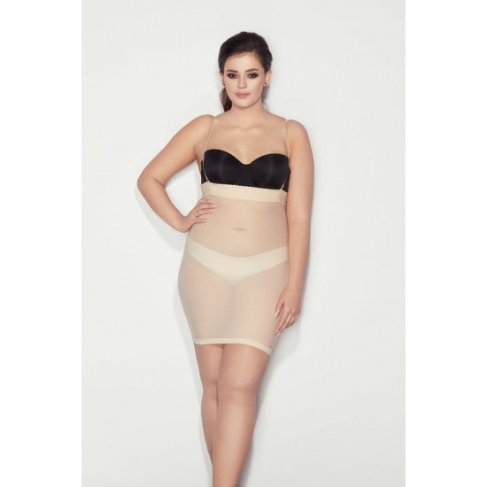 Моделираща рокля в бежов цвят SOFTLY