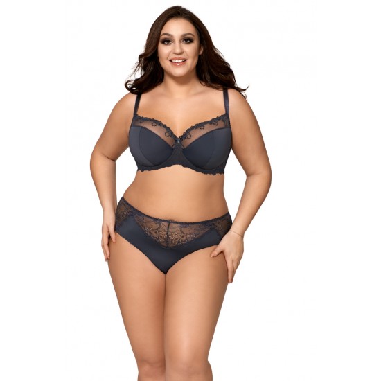 Полуподплатен сутиен в цвят графит AV 1030 Полуподплатен сутиен в цвят графит AV 1030