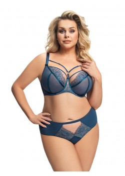 Бикини с дантела в син цвят PARADISE K665