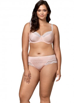Бикини с дантела в цвят праскова PEPITE Бикини с дантела в цвят праскова PEPITE