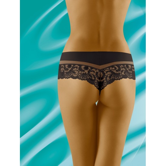 Бразилиани с дантела в черен цвят CANTATA