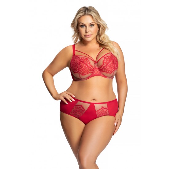 Макси сутиен с меки чашки в червен цвят K614 MEMPHIS Макси сутиен с меки чашки в червен цвят K614 MEMPHIS