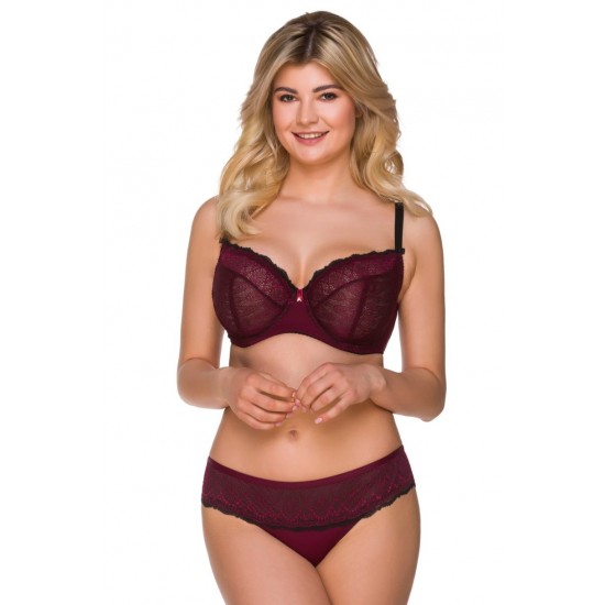 Макси сутиен с меки чашки в цвят бордо 2205 Макси сутиен с меки чашки в цвят бордо 2205