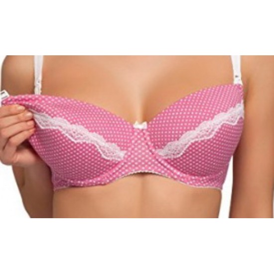 Сутиен за кърмачки в цвят сьомга 3037