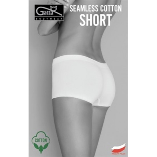 Памучни дамски боксерки в черен цвят seamless