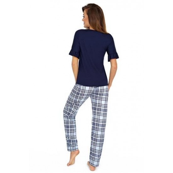 Памучна дамска пижама в син цвят Loretta Памучна дамска пижама в син цвят Loretta