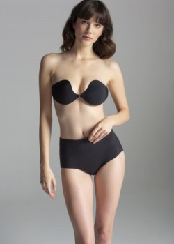 Силиконов сутиен в черен цвят Invisible Beauty Bra 02