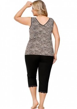 Дамска макси пижама в леопардов десен Omena Дамска макси пижама в леопардов десен Omena