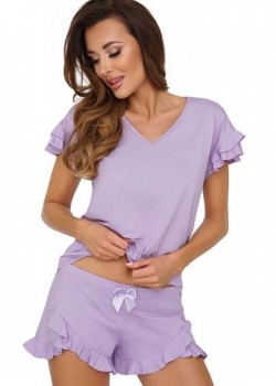 Къса дамска пижама в лилав цвят Pastella 1/2 Къса дамска пижама в лилав цвят Pastella 1/2