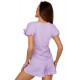 Къса дамска пижама в лилав цвят Pastella 1/2 Къса дамска пижама в лилав цвят Pastella 1/2