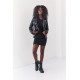 Миди рокля с дълъг ръкав в черен цвят FG632 Миди рокля с дълъг ръкав в черен цвят FG632