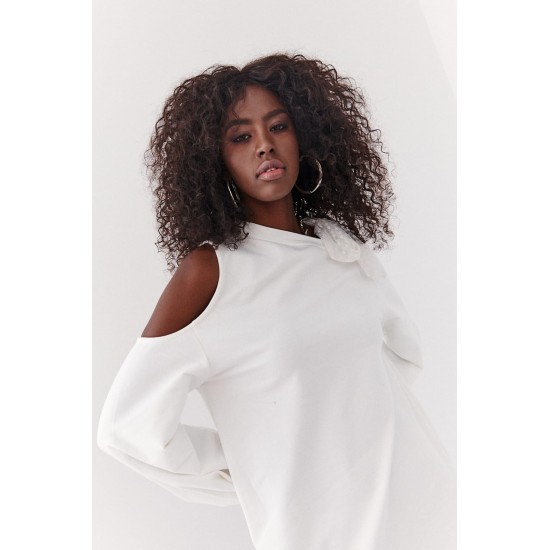 Спортна рокля в цвят екрю FI704 Спортна рокля в цвят екрю FI704