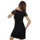 Нощница с къс ръкав в черен цвят Luna Нощница с къс ръкав в черен цвят Luna
