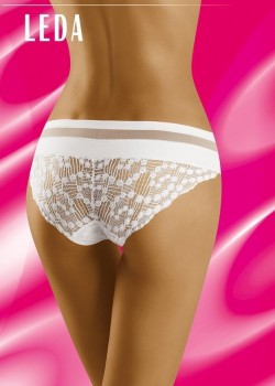 Бикини с дантела в бял цвят Leda Бикини с дантела в бял цвят Leda