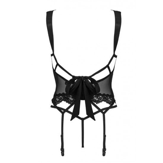 Секси корсет с прашки в черен цвят Setilla Секси корсет с прашки в черен цвят Setilla