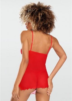 Секси комплект от две части в червен цвят Stacy Секси комплект от две части в червен цвят Stacy