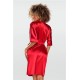 Сатенен дамски халат в червен цвят Nable 100 Сатенен дамски халат в червен цвят Nable 100