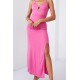 Елегантна дълга рокля в розов цвят 110570 Елегантна дълга рокля в розов цвят 110570