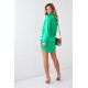 Сатенена рокля с дълъг ръкав в зелен цвят FG641 Сатенена рокля с дълъг ръкав в зелен цвят FG641