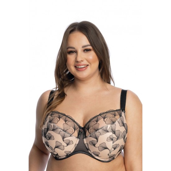 Макси сутиен с полуподплатени чашки в черен и бежов цвят FILIPA 1130 Макси сутиен с полуподплатени чашки в черен и бежов цвят FILIPA 1130