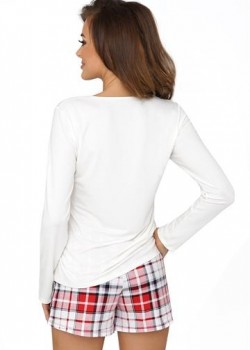 Коледна дамска пижама в цвят екрю Merry Коледна дамска пижама в цвят екрю Merry