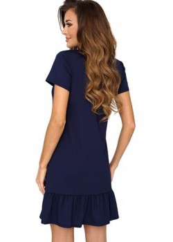 Нощница с къс ръкав в тъмносин цвят Mouse Нощница с къс ръкав в тъмносин цвят Mouse