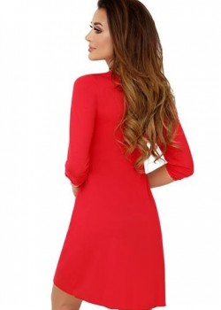 Нощница с 7/8 ръкави в червен цвят Klarisa II Нощница с 7/8 ръкави в червен цвят Klarisa II