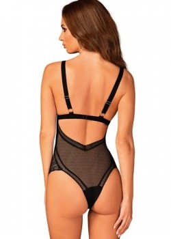 Дантелено секси боди в черен цвят Estiqua Дантелено секси боди в черен цвят Estiqua