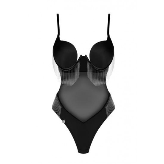 Секси боди в черен цвят Milladis
