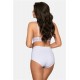 Бикини с дантела в бял цвят 185