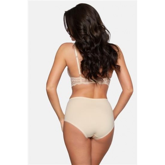 Бикини с дантела в бежов цвят 186