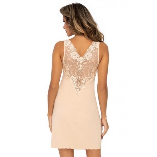 Нощница с широки презрамки в бежов цвят Kristina Нощница с широки презрамки в бежов цвят Kristina