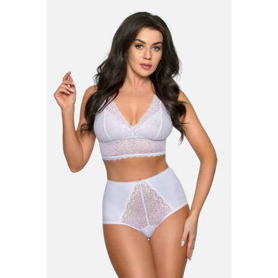 Памучни бикини с висока талия в бял цвят BBL185 Памучни бикини с висока талия в бял цвят BBL185