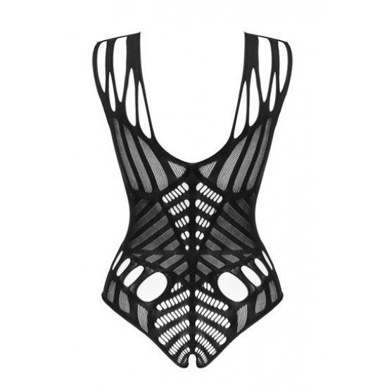 Мрежесто боди с отворено дъно в черен цвят B139 Мрежесто боди с отворено дъно в черен цвят B139
